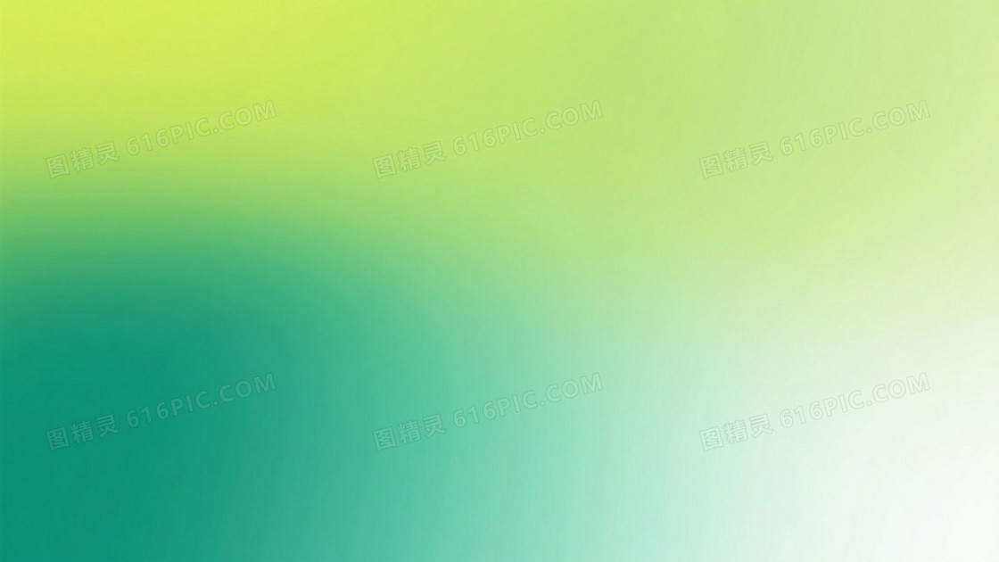 柔绿渐变光晕留白背景
