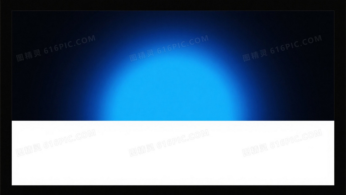 深邃蓝调青光晕扩散背景