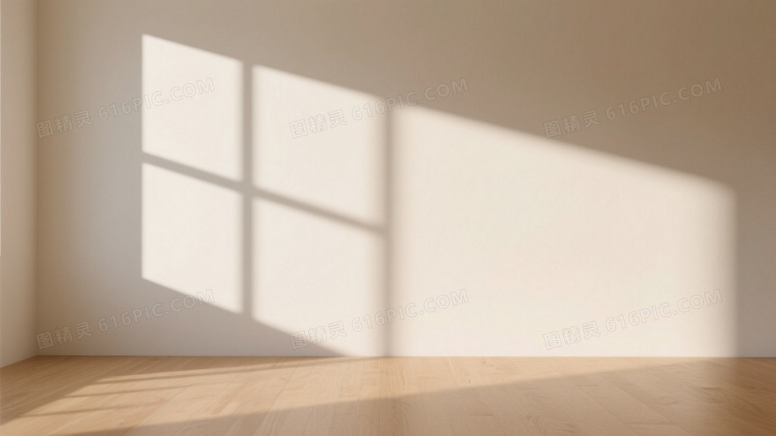 米白哑光浅橡木光影背景