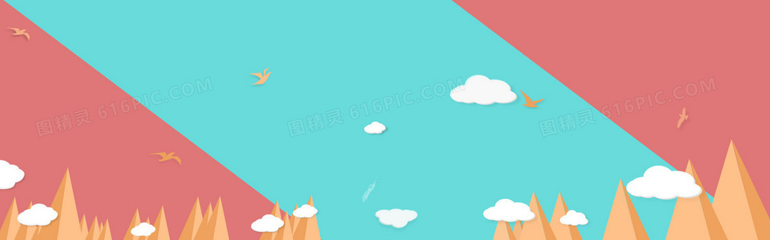 扁平创意banner背景