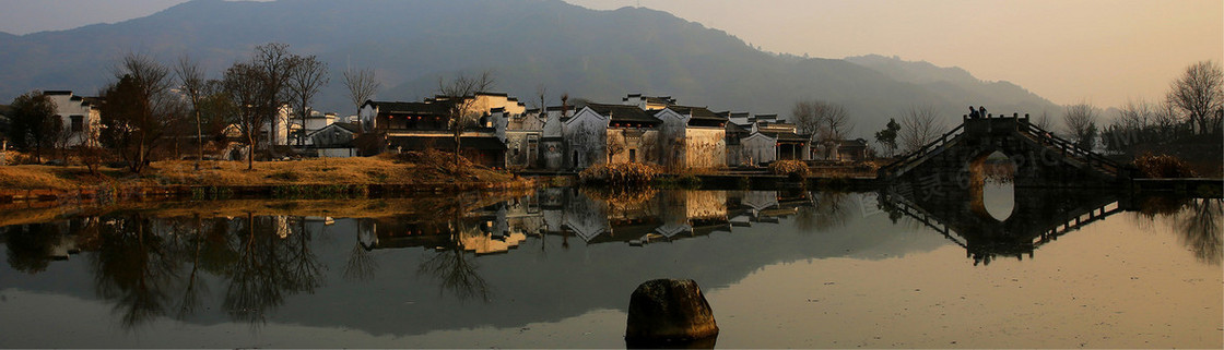 户外村庄风景