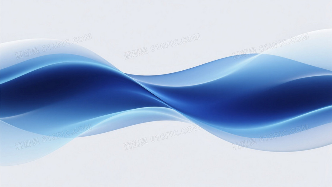 蓝白渐变流体波纹背景