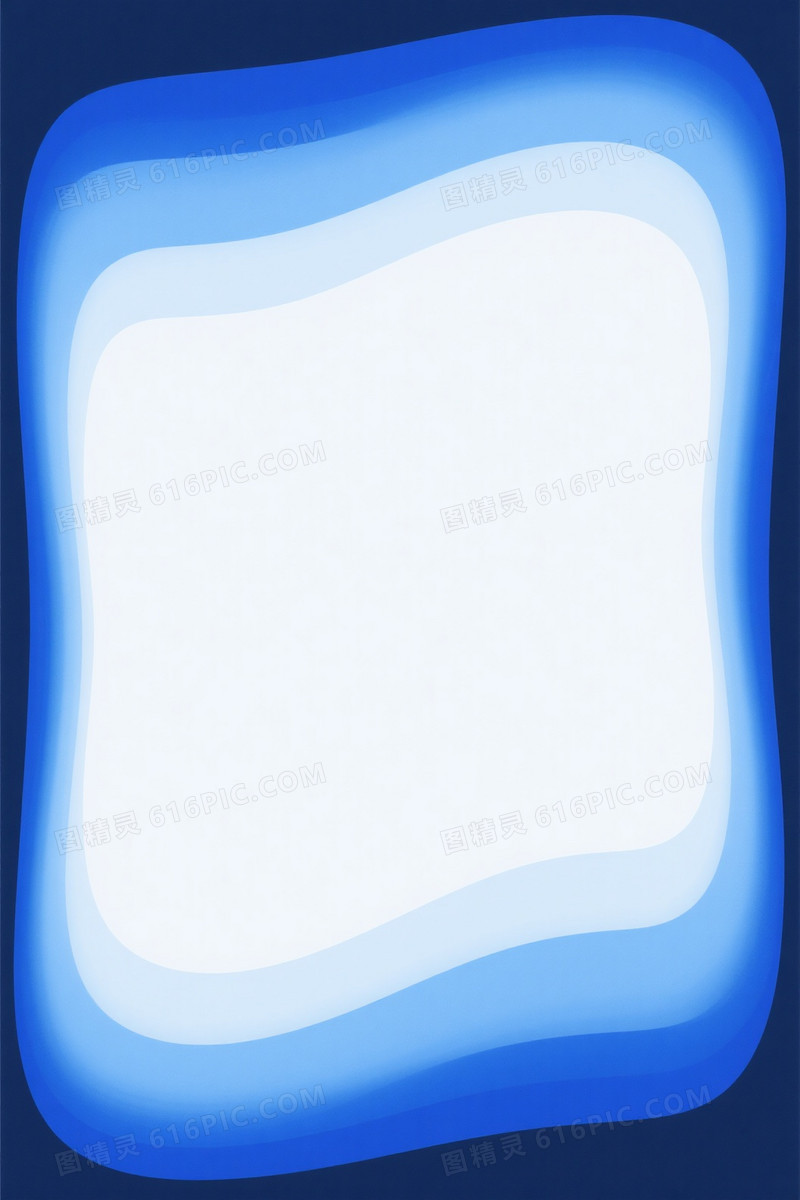 蓝渐变抽象流体框架背景