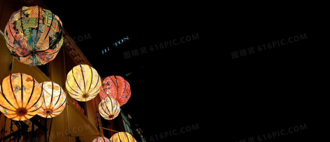 中国风传统灯笼庆祝