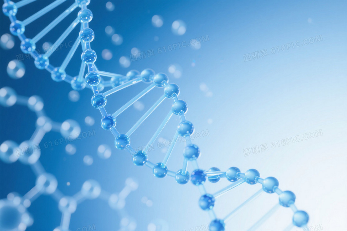 蓝调科技DNA双螺旋背景