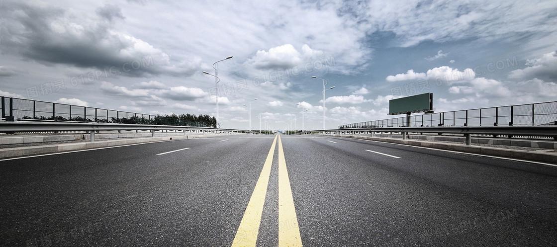公路风景背景banner
