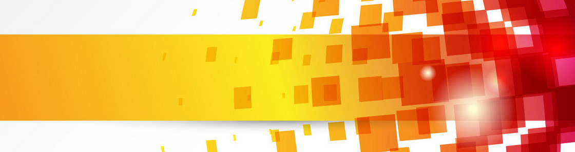 电商扁平几何方块炫酷背景banner