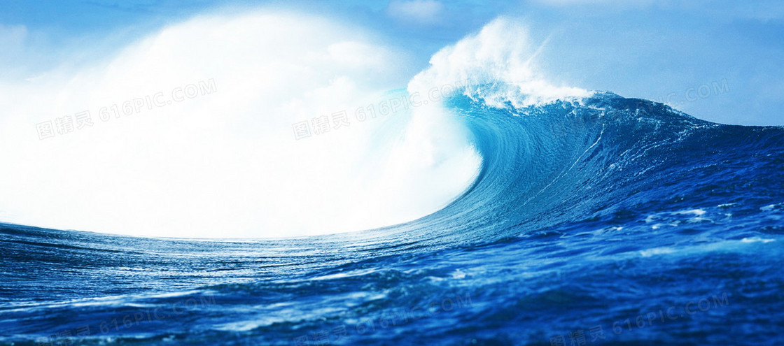 海洋浪花背景