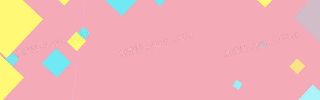 卡通小清新banner背景