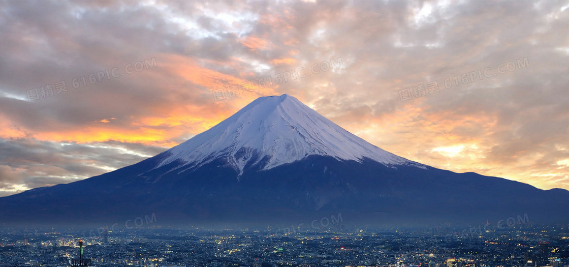 富士山海报背景