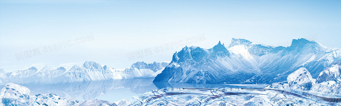 雪山冰山背景