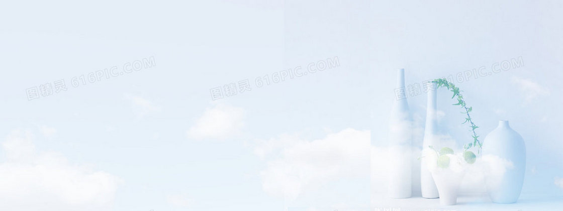 清新背景海报