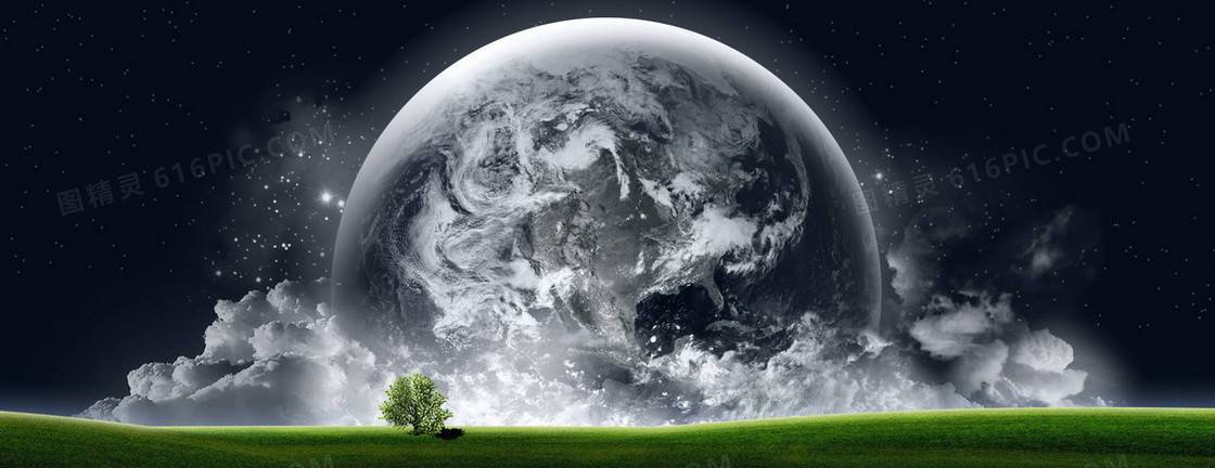 星球大气banner壁纸
