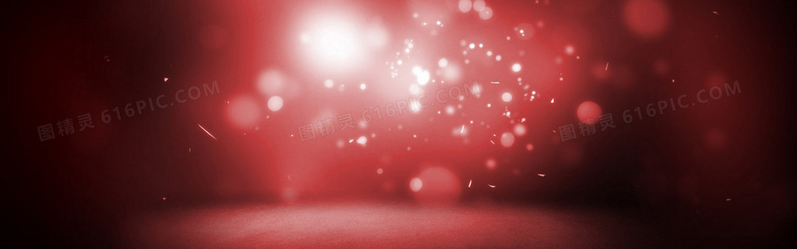 璀璨电商淘宝红色光晕光点碎片背景banner