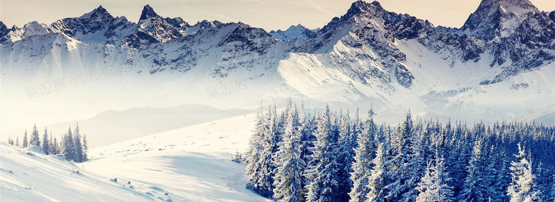 雪景背景