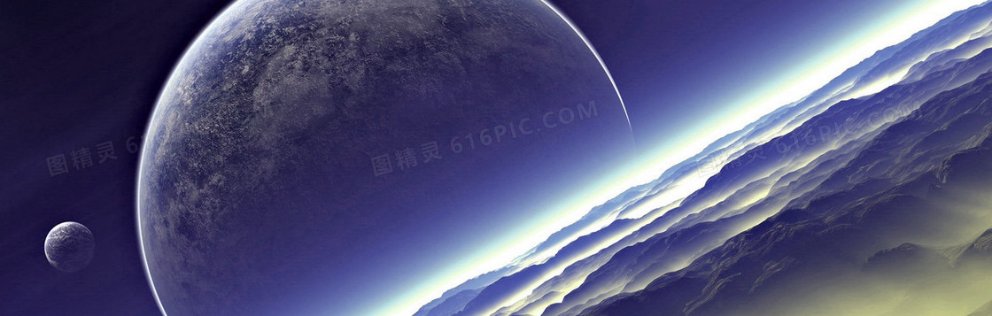 科幻太空设计banner背景