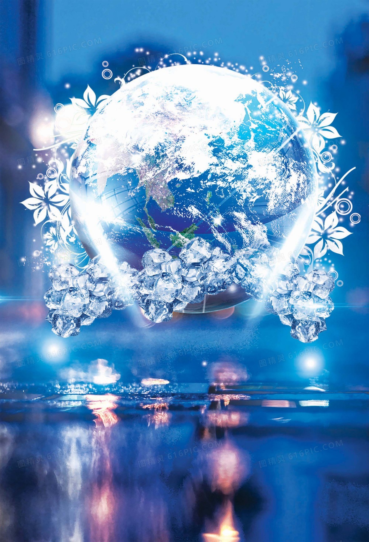 蓝色小清新海报背景简约大气蓝色背景蓝色中国地图背景蓝色渐变背景