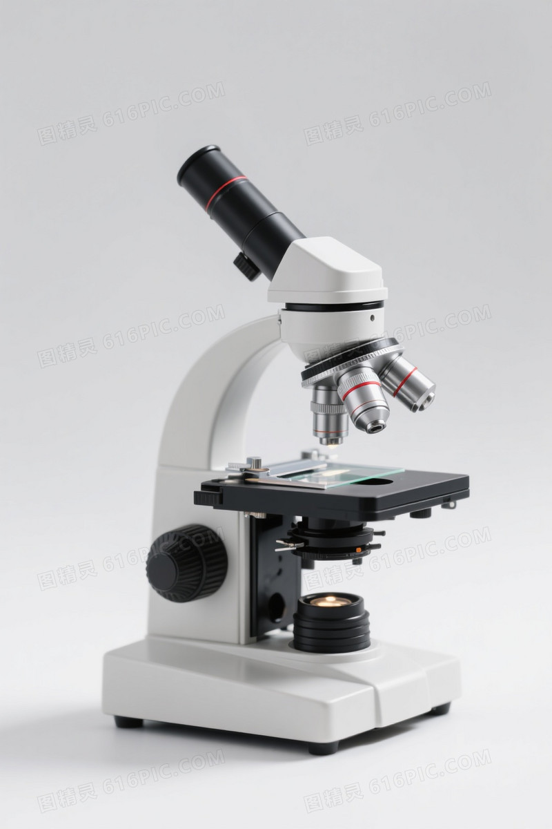 白黑银红经典显微镜背景