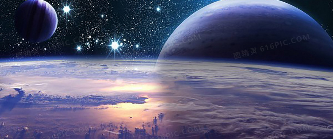 宇宙中的行星图片
