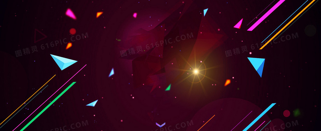 淘宝天猫扁平式banner背景
