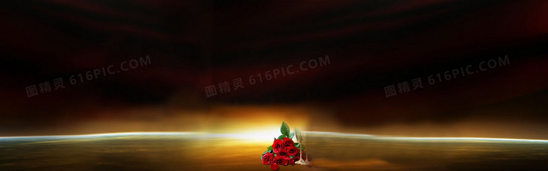 玫瑰灯光 背景