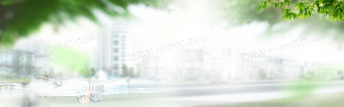 城市背景 梦幻banner