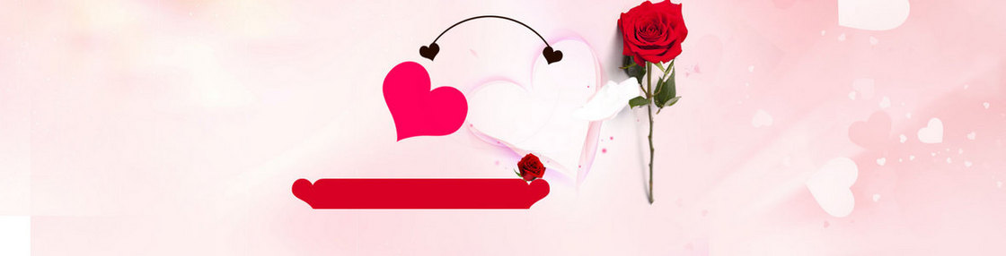 女鞋粉色温馨玫瑰背景banner