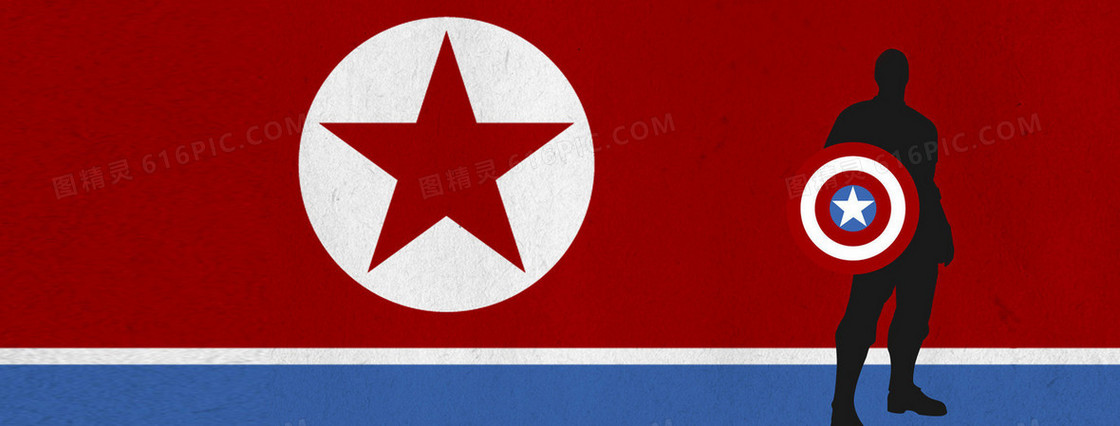 美国队长设计banner背景