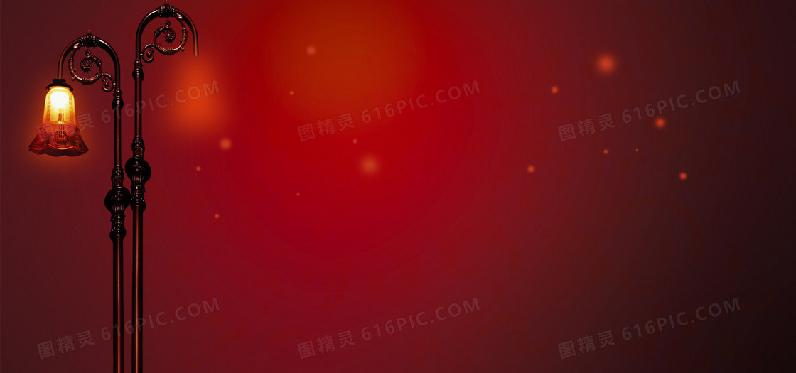 红色背景