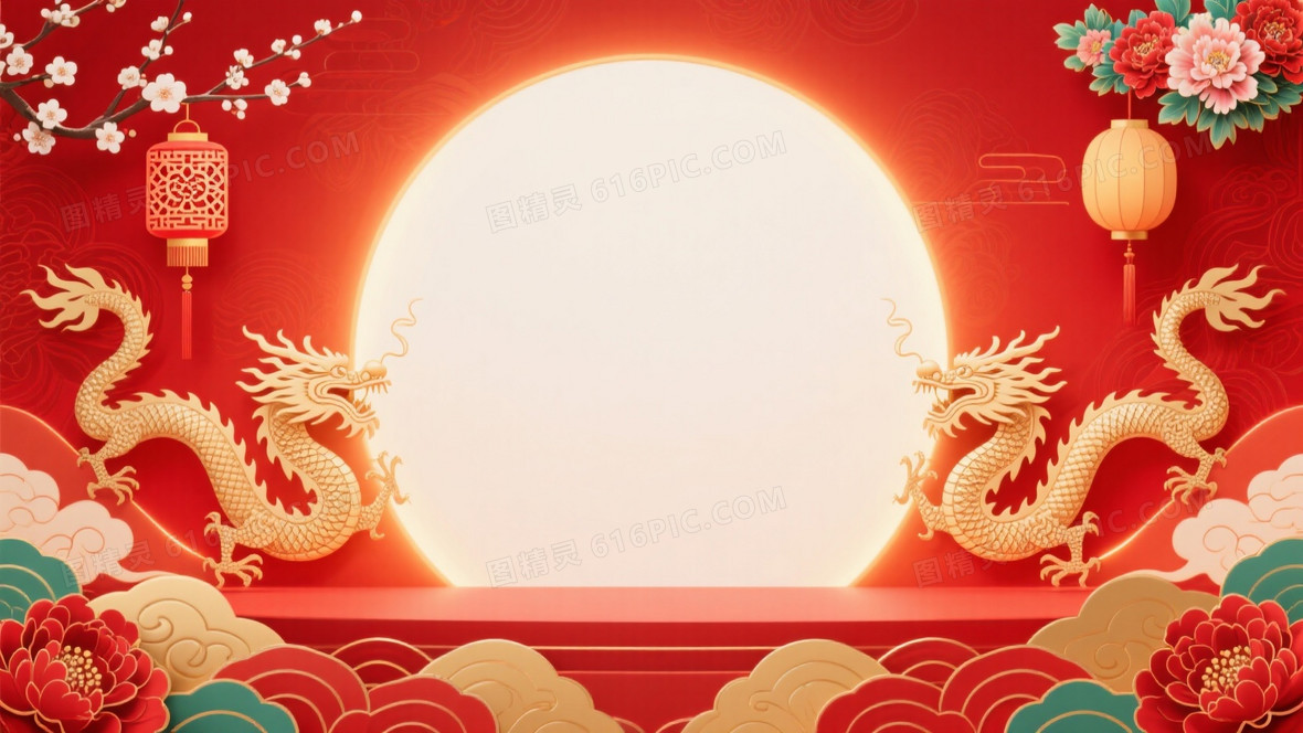 朱红金饰中式亭台舞台背景背景图片下载_1584x1056像素JPG格式_编号vwkfp5owq_图精灵