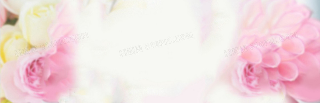 家纺床上用品玫瑰花瓣背景banner