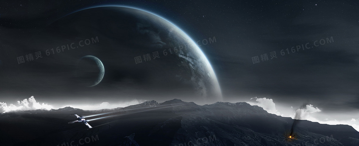 科幻酷炫星際banner