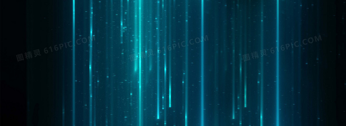 蓝色流光