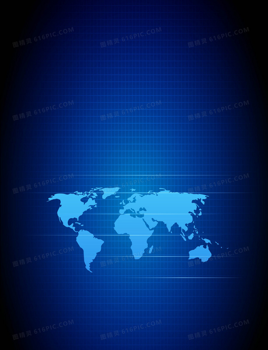 矢量世界地图质感商业金融背景素材