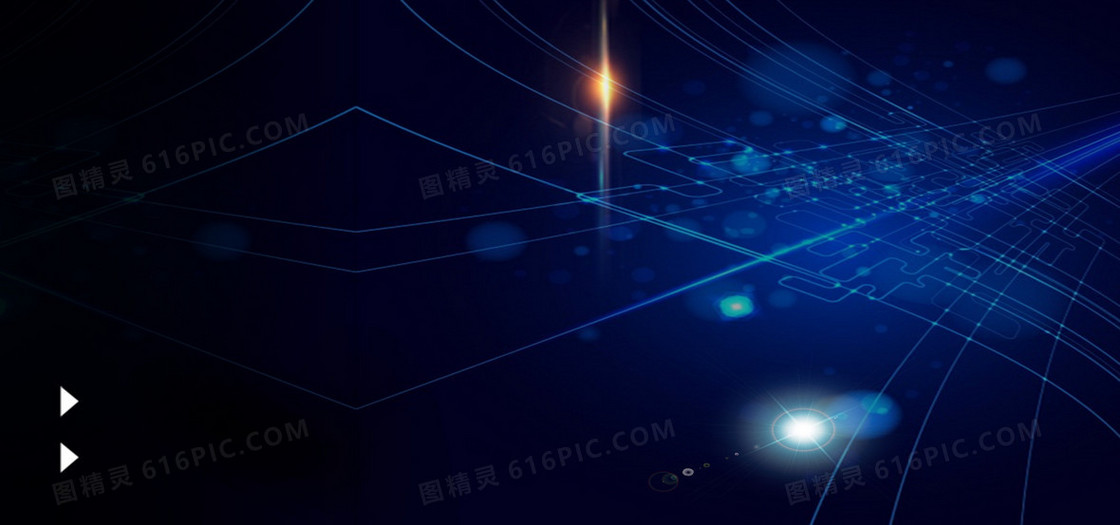 淘宝科技蓝色电商banner海报背景图