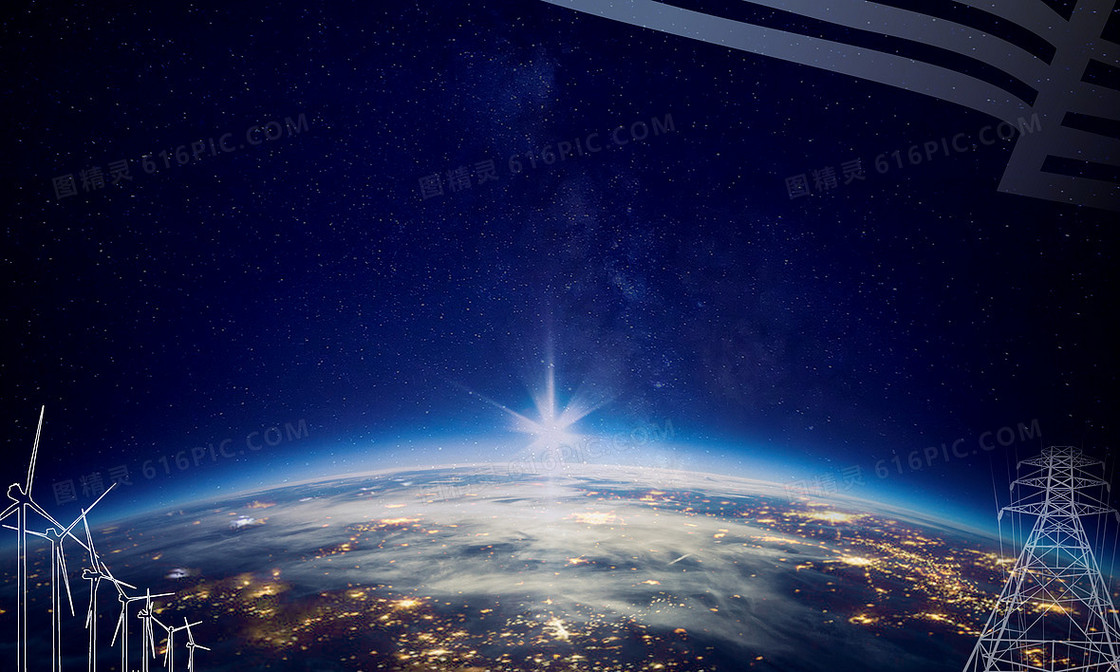 大气科技背景图