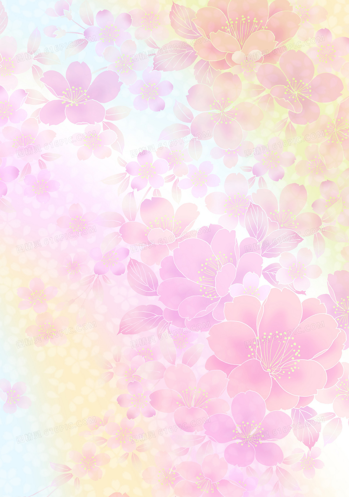 花朵花瓣背景素材