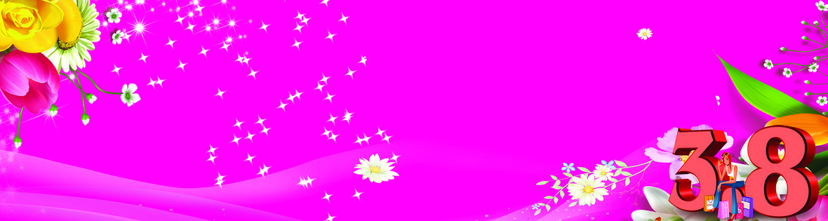 炫彩艳丽38妇女节海报背景图片下载_1920x512像素jpg格式_编号vnjf449