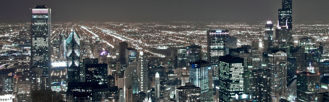 璀璨都市灯光夜景海报背景