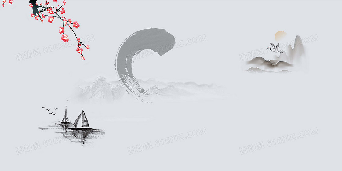 中国风水墨背景