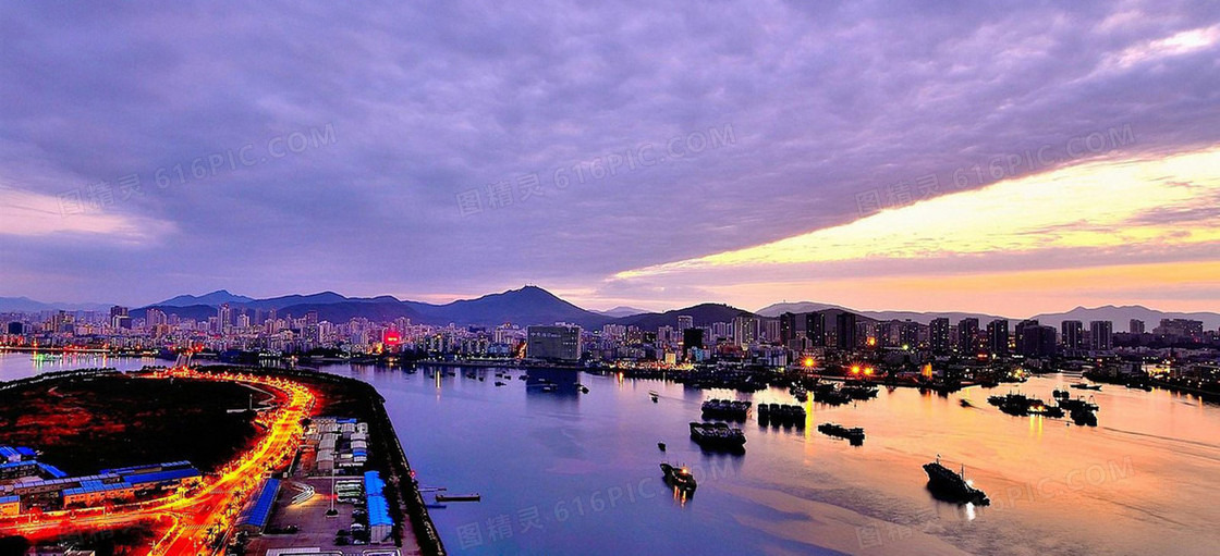 三亚天空城市风景海报banner