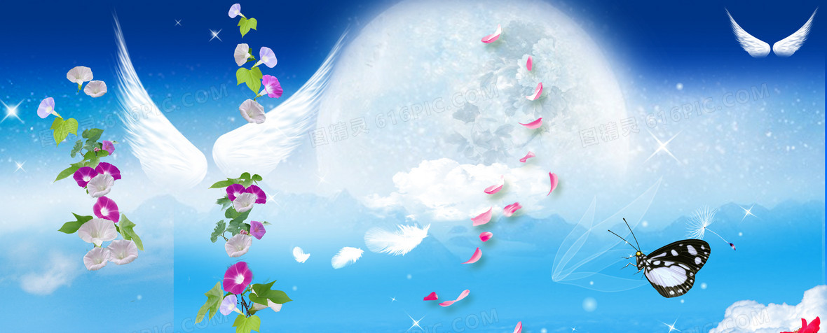 小翅膀背景图片下载_免费高清小翅膀背景设计素材_图精灵