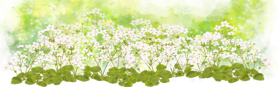 创意 清新 女装 花朵 背景图