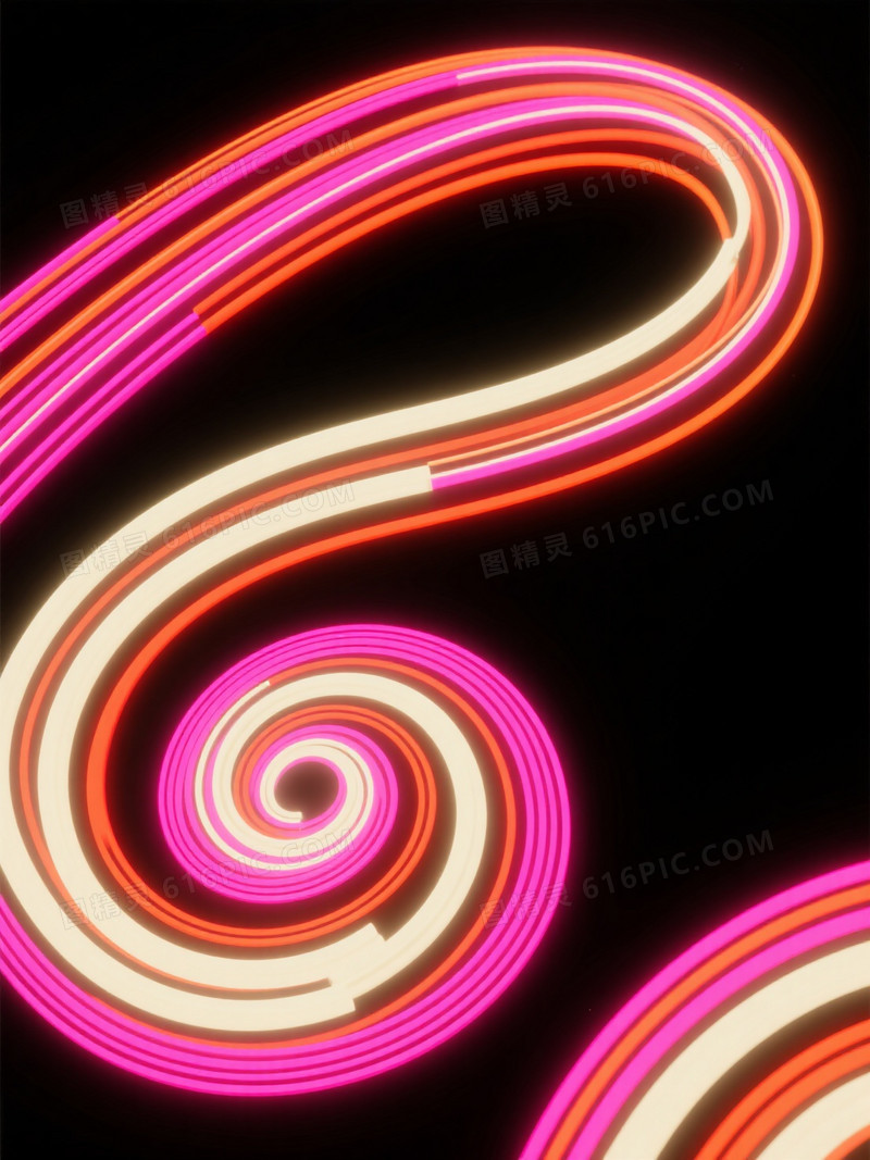 黑底粉橙光轨螺旋交织背景背景图片下载_1104x1472像素JPG格式_编号zqwf4ddlk_图精灵