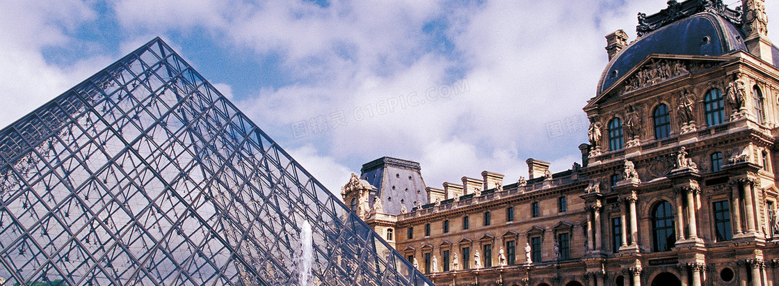 国外旅游建筑背景banner