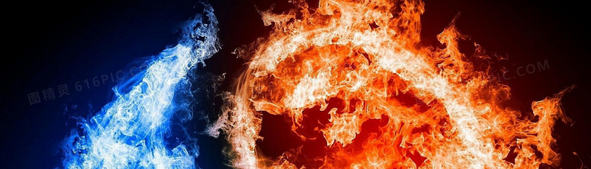 红色火焰背景banner
