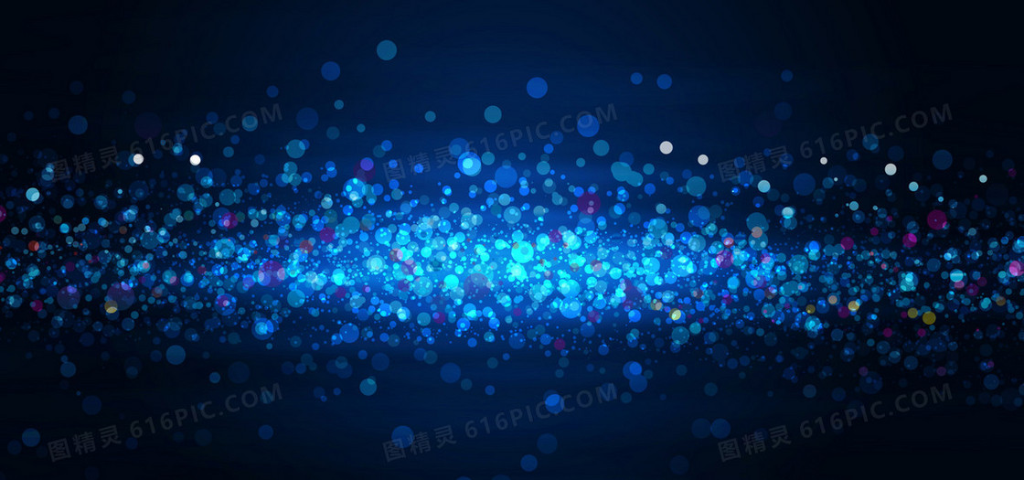 光效质感科技浪漫蓝色电商海报背景