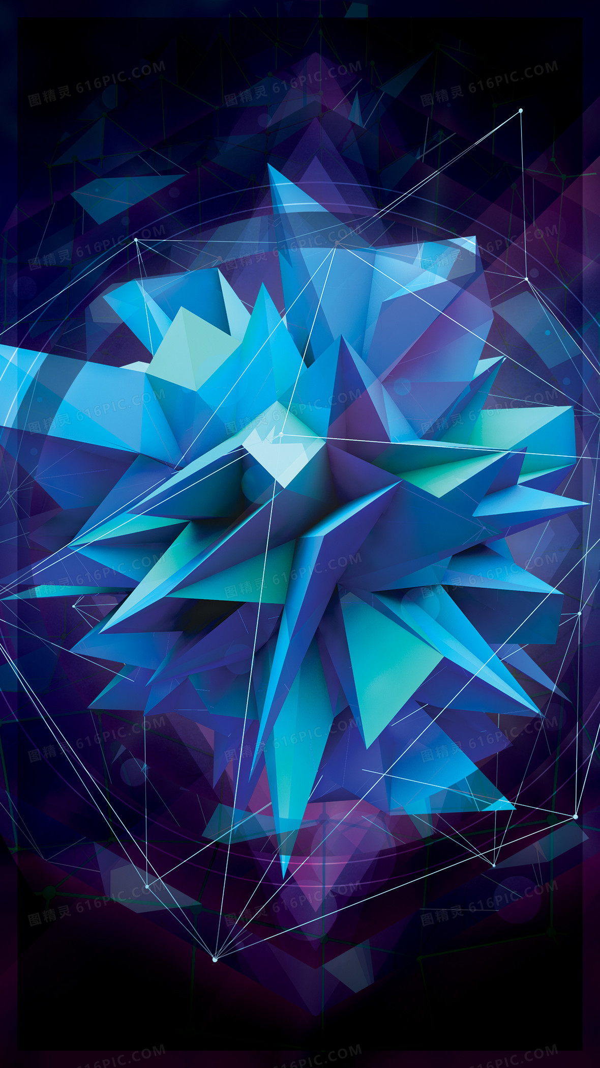 立体几何h5背景