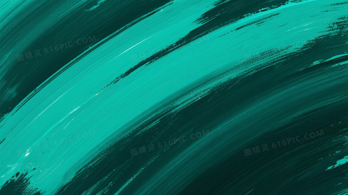 深青绿抽象笔触油画背景背景图片下载_1664x936像素JPG格式_编号