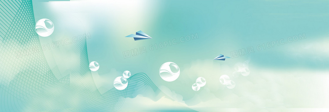科技梦幻气泡背景banner